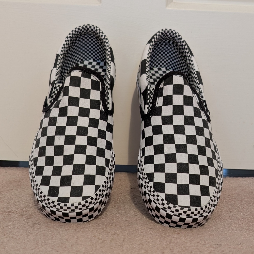 NWOT Vans All Over Checkerboard Limited Edition Slip-On Shoes